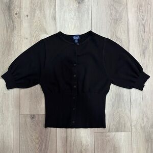 Scoop Women’s Black Button-Up Cardigan